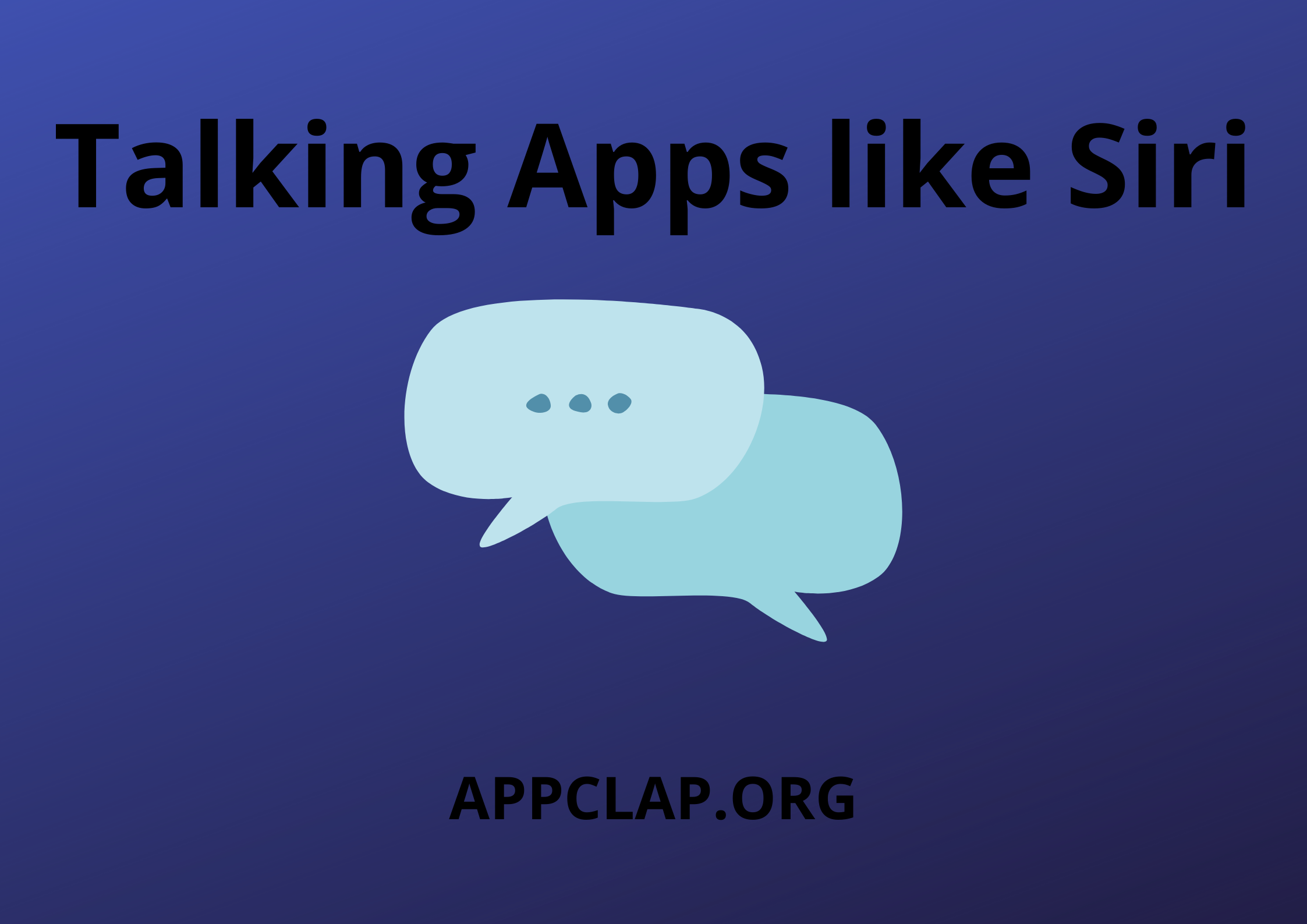 Talking Apps like Siri