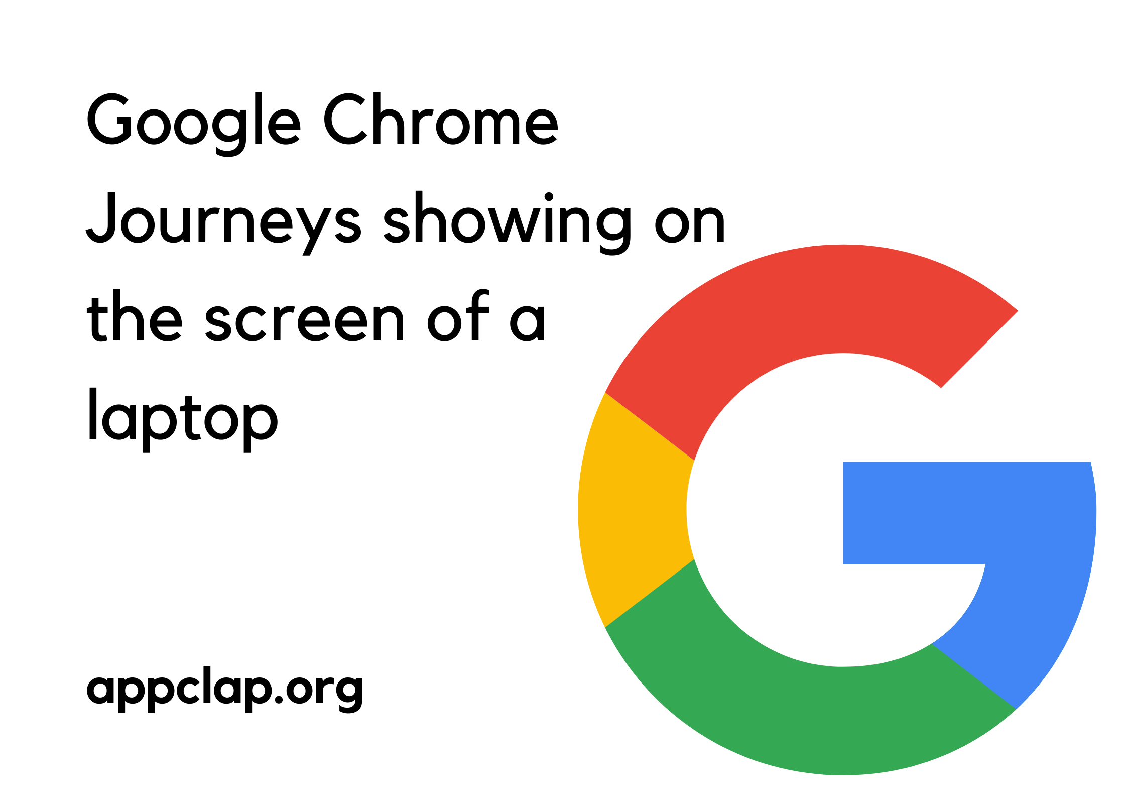 Google Chrome Journeys showing on the screen of a laptop